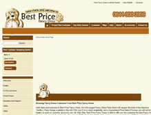 Tablet Screenshot of bestpricefancydress.com